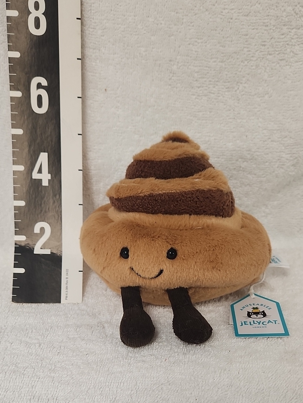 Jellycat Cinnamon Bun Brown & Dark Brown Swirl Plush Toy
